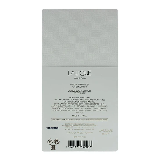 Lalique Les Compositions Parfumees Infinite Shine Eau De Parfum 100ml