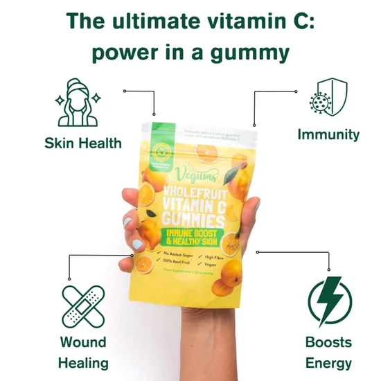Vegums Wholefruit Vitamin C Gummies 30 Gummies