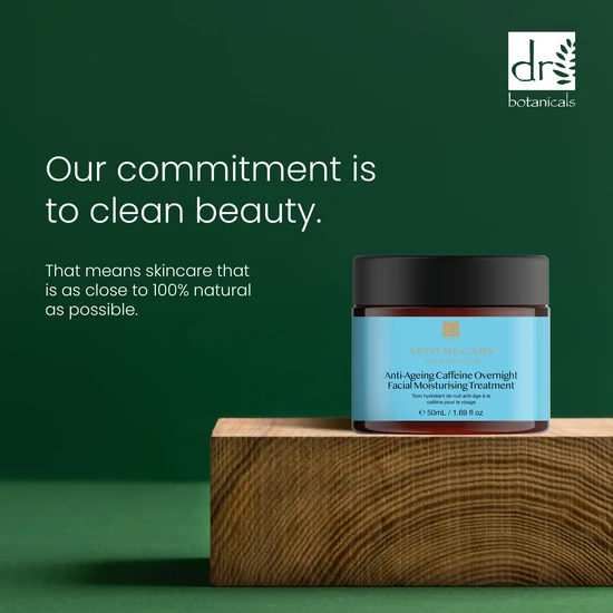 Dr Botanicals Anti-Ageing Caffeine Overnight Facial Moisturising Treatment 50ml