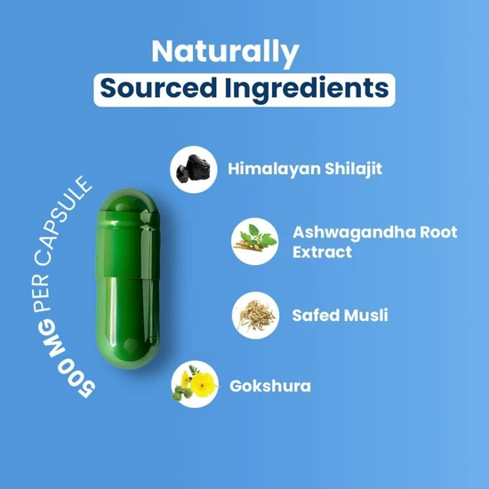 ZeroHarm Liposomal Himalayan Shilajit 400mg Capsules 60 Capsules