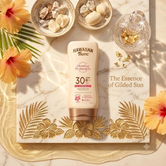 Hawaiian Tropic Glowing Protection Sunscreen Lotion SPF 30 170ml