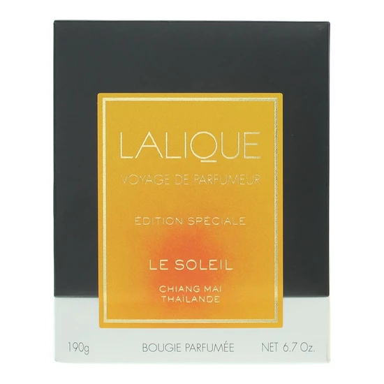 Lalique Le Soleil Chiang Mai Thailande Perfumed Candle 190g
