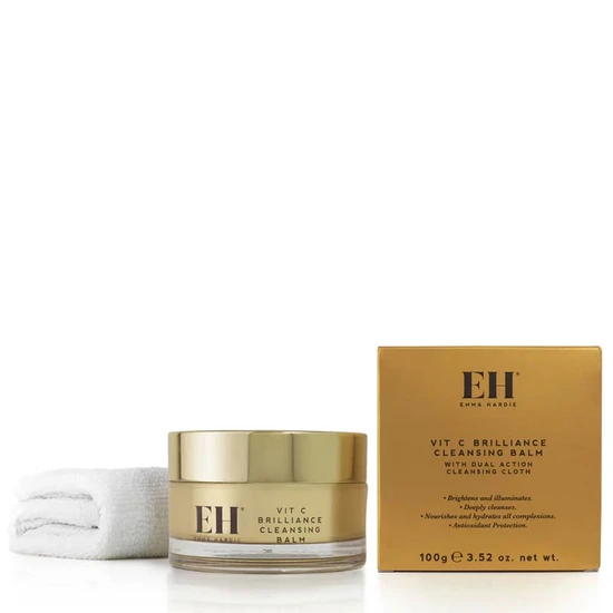Emma Hardie Vit C Brilliance Cleansing Balm With Dual Action Cleansing Cloth 50g