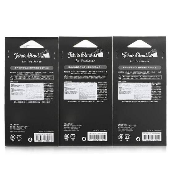 John's Blend Air Freshener Apple Pear 3pcs