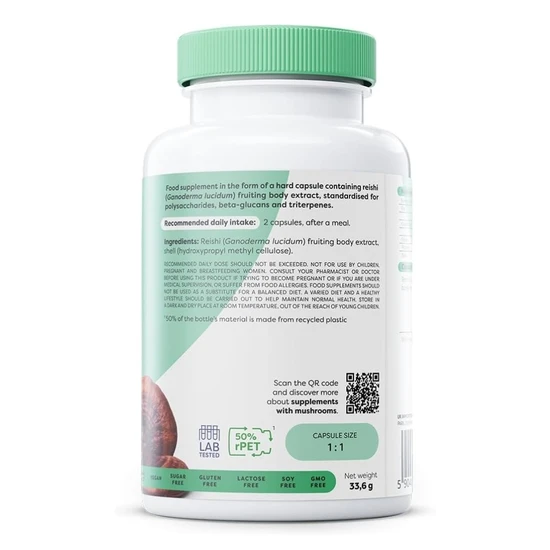 Osavi Reishi 1000mg Capsules 60 Capsules