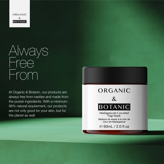 Organic & Botanic Madagascan Coconut Nap Mask 60ml