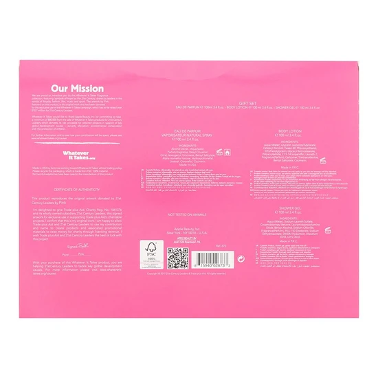 Pink Whatever It Takes Eau De Parfum 100ml Gift Set 100ml, 100ml Body Lotion & 100ml Shower Gel