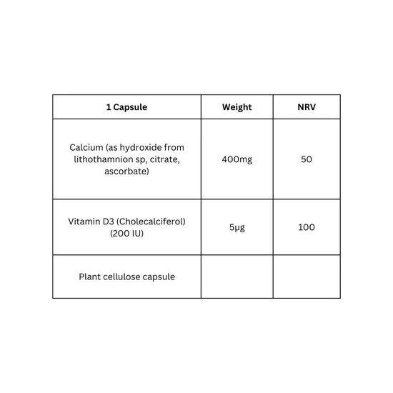 Viridian High Potency Calcium & Vitamin D3 Capsules 90 Capsules