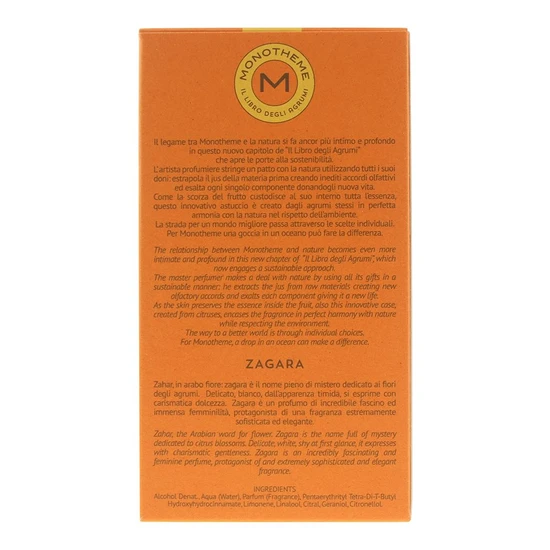 Monotheme Zagara Eau De Toilette 100ml