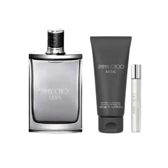 Jimmy Choo Man Blue Eau De Toilette Gift Set 100ml, 7.5ml & 100ml Shower Gel