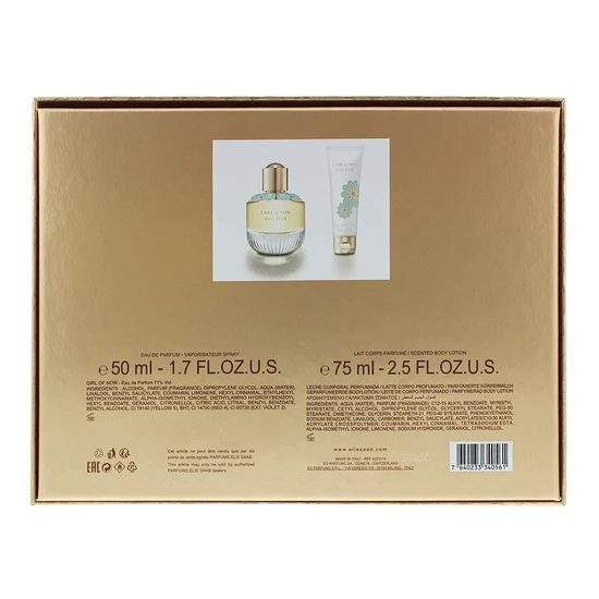 Elie Saab Girl Of Now Eau De Parfum 50ml & Body Lotion 75ml Gift Set 50ml