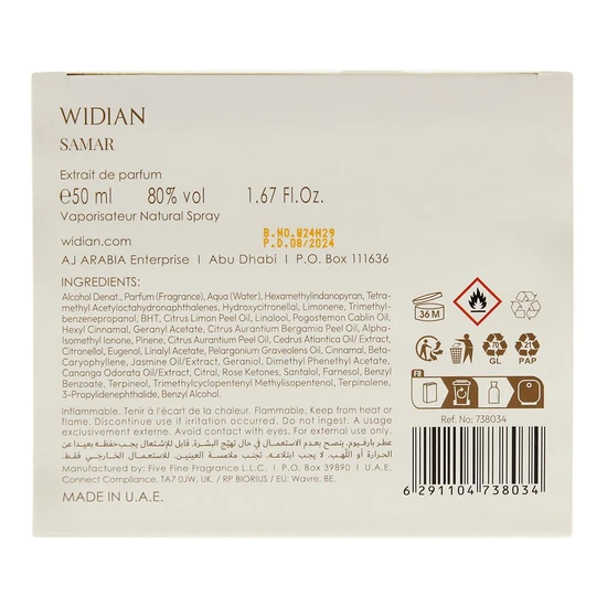 Widian Samar Extrait De Parfum 50ml