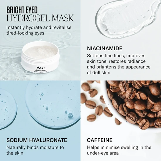 Mii Cosmetics Bright Eyed Hydrogel Mask 60 Patches