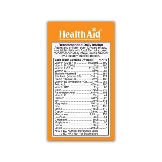 Health Aid A-Z Multivit Tablets 30 Tablets