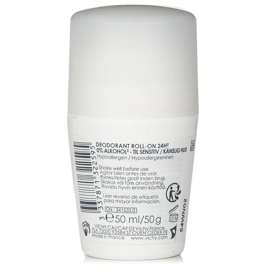 Vichy 24hr Deodorant Dry Touch Roll-On For Sensitive Skin 50ml