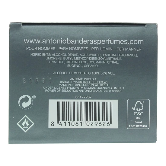 Antonio Banderas Power Of Seduction Urban Eau De Toilette 100ml