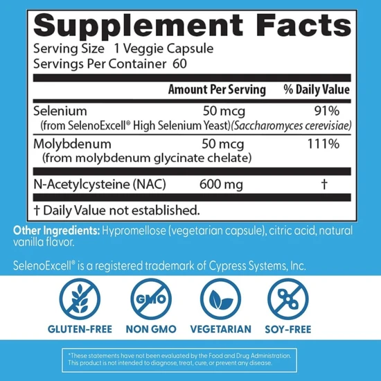 Doctor's Best NAC Detox Regulators Vegicaps 60 Vegicaps