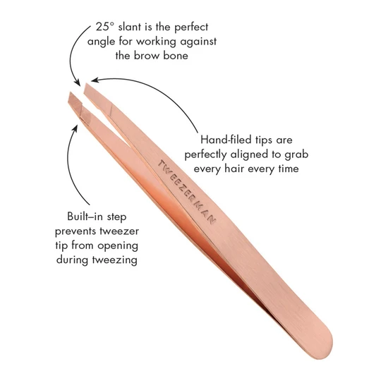Tweezerman Slant Tweezer Rose Gold