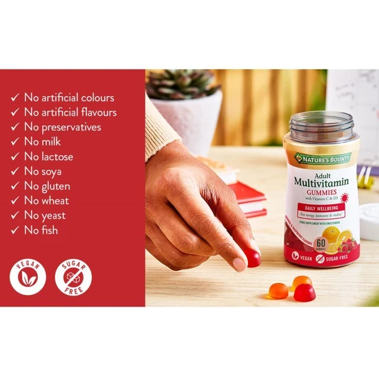 Nature's Bounty Adult Multivitamin Gummies 60 Gummies