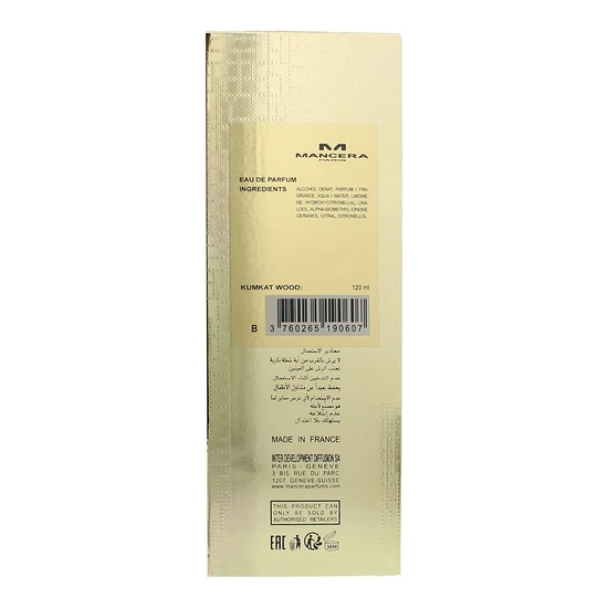 Mancera Kumkat Wood Eau De Parfum 120ml