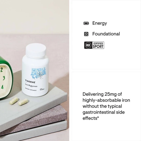 Thorne Iron Bisglycinate Capsules 60 Capsules