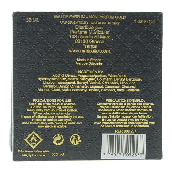M. Micallef Mon Parfum Gold Eau De Parfum 30ml