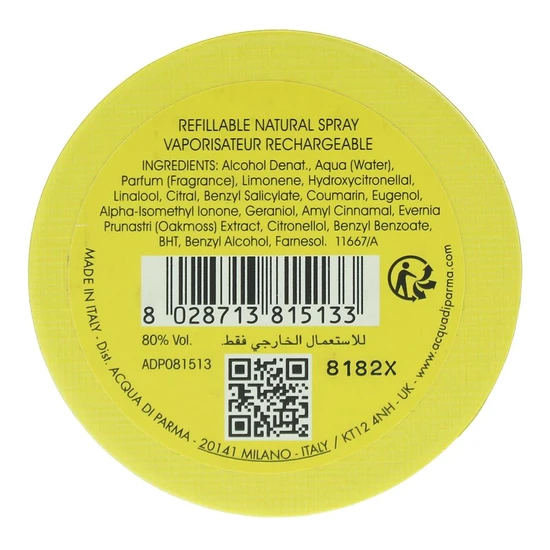 Acqua Di Parma Colonia By Samuel Ross Yellow Eau De Cologne 100ml