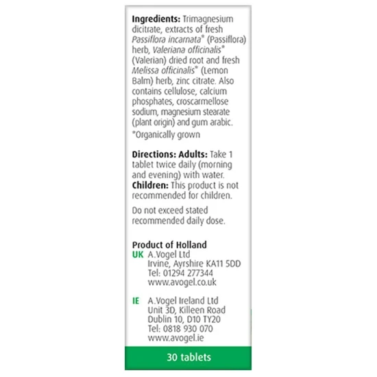 A.Vogel Perimenopause Passiflora Complex Tablets 30 Tablets