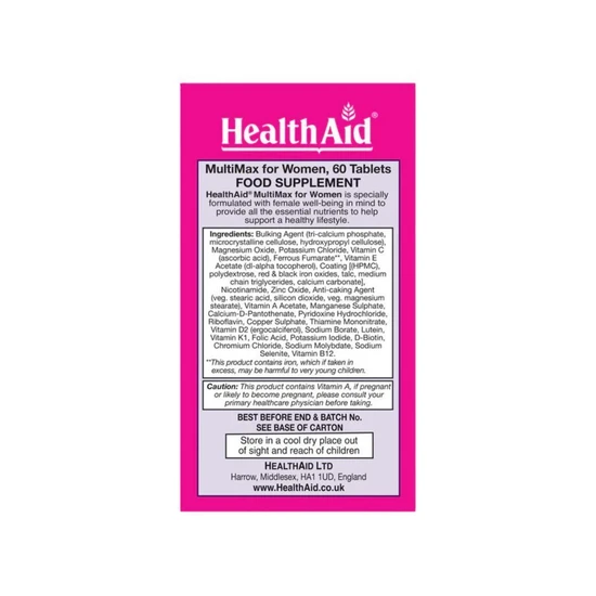 Health Aid MultiMax For Women 60 Tablets
