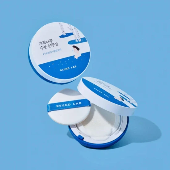 Round Lab Birch Juice Moisturising Sun Cushion SPF 50+ 15g