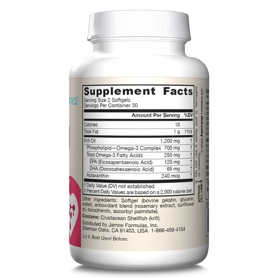 Jarrow Formulas Krill Oil 60 Softgels