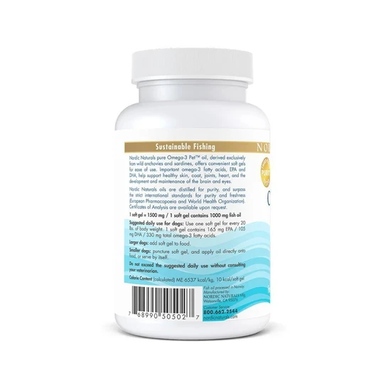 Nordic Naturals Omega-3 Pet Softgels 90 Softgels