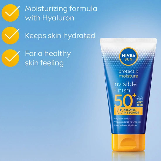 Nivea Protect & Moisture Invisible Finish SPF 50+ 150ml