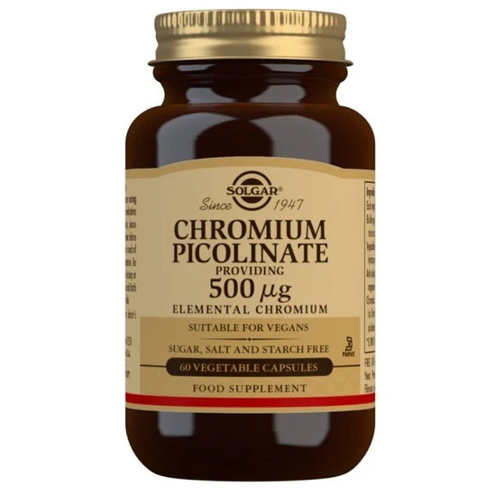 Solgar Chromium Picolinate 500ug Vegicaps 60 Vegicaps