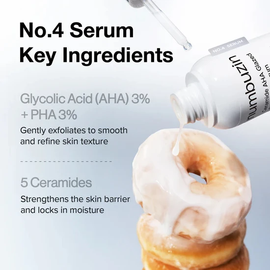 Numbuzin No. 4 Ceramide AHA Glazed Skin Prep Serum 30ml