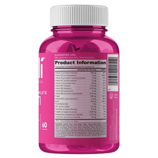 Goli Nutrition Women's Complete Multi Gummies 60 Gummies