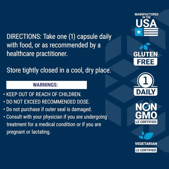 Life Extension Homocysteine Resist Vegicaps 60 Vegicaps