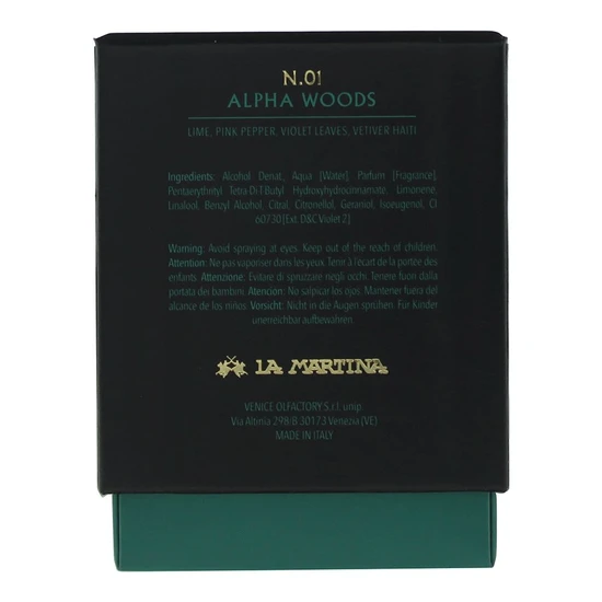 La Martina Alpha Woods Intense Eau De Cologne 40ml