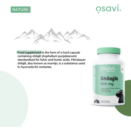 Osavi Shilajit 500mg Capsules 60 Capsules