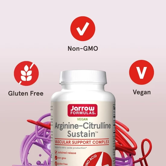 Jarrow Formulas Arginine-Citrulline Sustain Tablets 120 Tablets