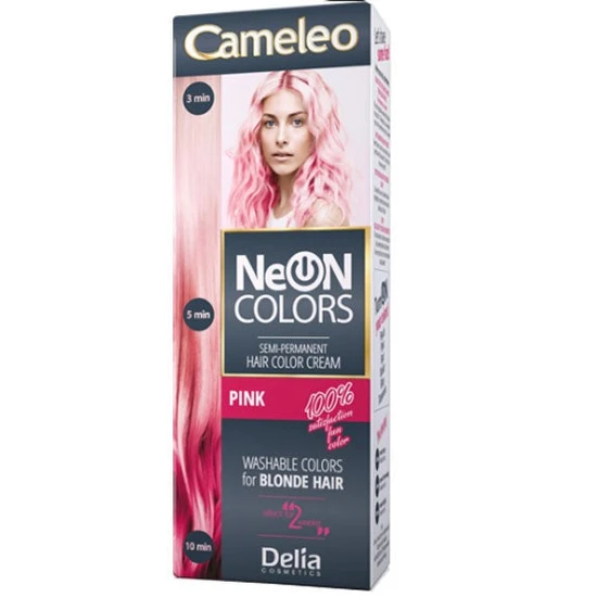 Delia Cosmetics Neon Colours Semi Permanent Hair Colour Cream Blue