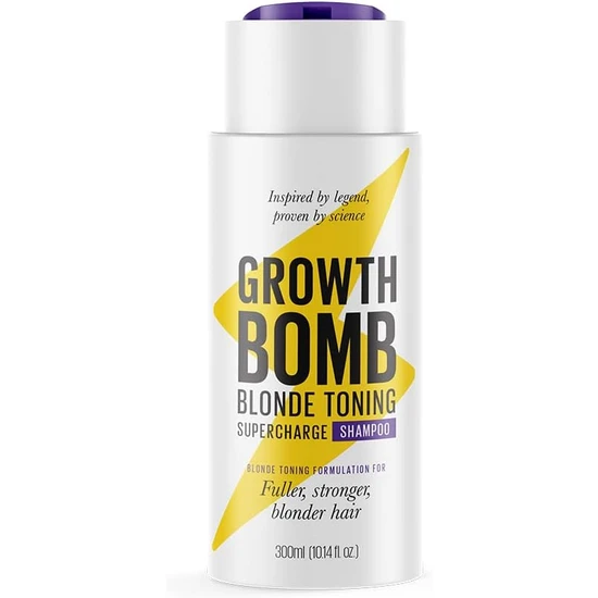 Growth Bomb Blonde Toning Supercharge Shampoo 300ml