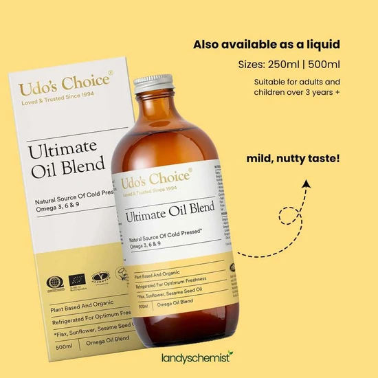 Udo's Choice Ultimate Oil Blend 1000mg Capsules 60 Capsules