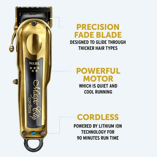 Wahl Cordless Magic Clip Clipper Gold