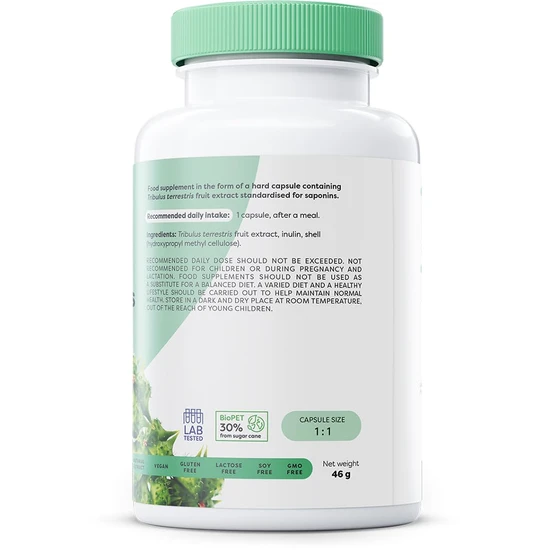 Osavi Tribulus Terrestris Saponins 200mg Capsules 120 Capsules