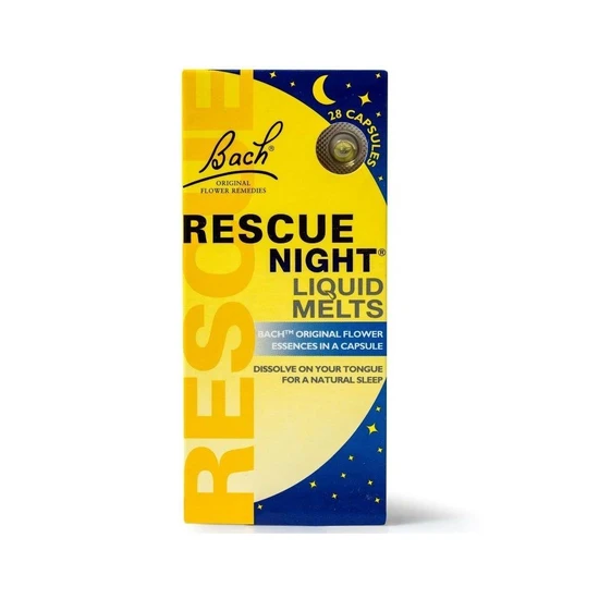 Bach Rescue Night Liquid Melts Capsules 28 Capsules