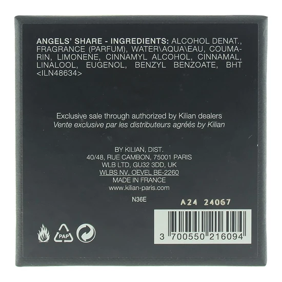 Kilian Angels' Share Eau De Parfum 50ml