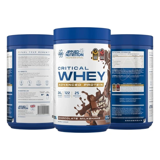 Applied Nutrition Critical Whey Chocolate Milkshake 825g