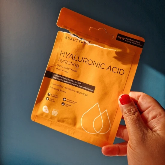 BeautyPro HYALURONIC Hydrating Face Sheet Mask 22ml