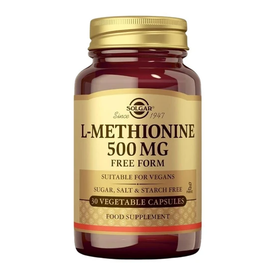 Solgar L-Methionine 500mg Vegicaps 30 Vegicaps